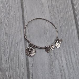 Alex & Ani Silver Olympic Charms Expandable Wire Bangle Bracelet